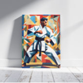 Karate kubisme canvas