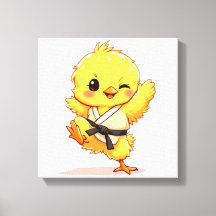 Karate Kuiken Canvas