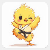 Karate Kuiken Sticker  (Voorkant)