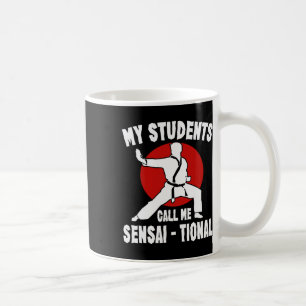Karate Kung Fu Sensai Gift in vechtsport vechter Koffiemok