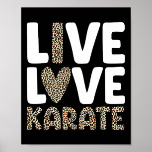 Karate Kunst Voor Mannen Vrouwen Kinder Martial Ar Poster