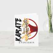 Karate Kyokushin Martial Arts Trainer Fighter Mart Kaart (Voorkant)