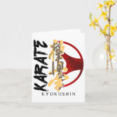 Karate Kyokushin Martial Arts Trainer Fighter Mart Kaart (Gele Bloem)