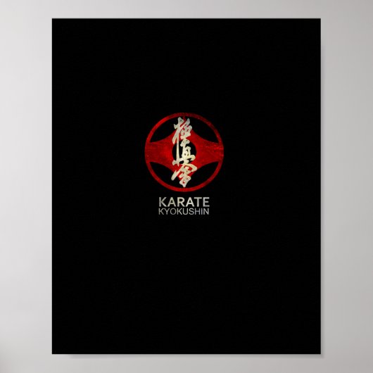 Karate Kyokushin Pullover Hoodie Poster (Voorkant)