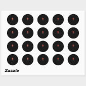 Karate Kyokushin Pullover Hoodie Ronde Sticker (Vel)