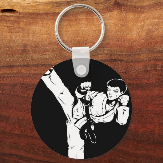 karate lege hand sleutelhanger (Voorkant)