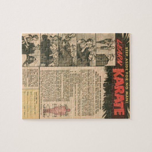 Karate Legpuzzel (Horizontaal)