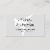 Karate leraar instructeur visitekaartje sjabloon (Achterkant)