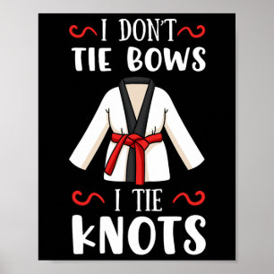 Karate leraar Karateka Student Vechtkunst Rood B Poster