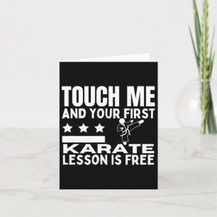 Karate les voor gratis coach Funny Karateka Kaart