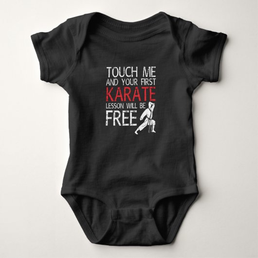 Karate Lesson Karate Martial Arts Romper (Voorkant)
