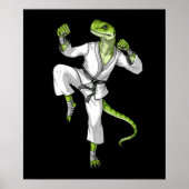 Karate Lizard Poster (Voorkant)