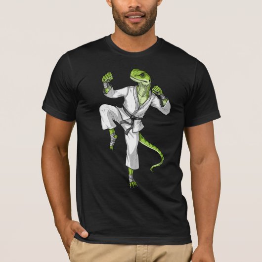 Karate Lizard T-shirt (Voorkant)