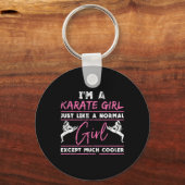 Karate Lover Atleet Vrouwen Gift Karate Sleutelhanger (Voorkant)
