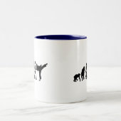 Karate lovers Dojo training gift Tweekleurige Koffiemok (Center)