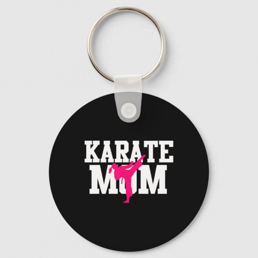 Karate Ma Moederdag Martial Arts Kickboxing Ta Sleutelhanger (Voorkant)