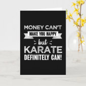 Karate maakt je gelukkig Funny Gift Kaart (Gele Bloem)