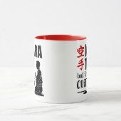 Karate -maar eerst koffie mok (Midden)