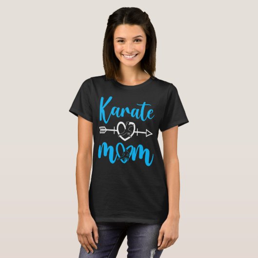 Karate mam Martial Son Daughter T-shirt (Voorkant volledig)