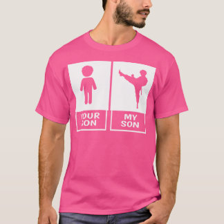 Karate mam of pap je zoon mijn zoon t-shirt