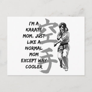 Karate mama briefkaart