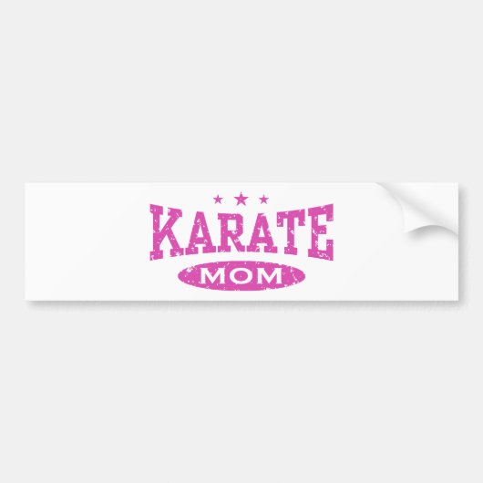 Karate mama bumpersticker (Voorkant)