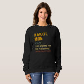 Karate mama Definition Proud Karate mama Trui (Voorkant volledig)