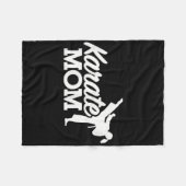 Karate mama fleece deken (Voorkant (Horizontaal))