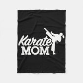 Karate mama fleece deken (Voorkant)