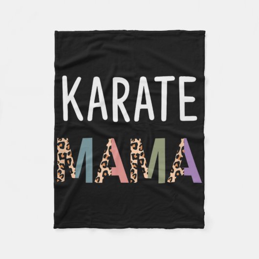 Karate Mama Martial Art Vrouwen Gift - Grappig Kar Fleece Deken (Voorkant)