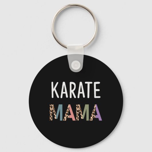 Karate Mama Martial Art Vrouwen Gift - Grappig Kar Sleutelhanger (Voorkant)
