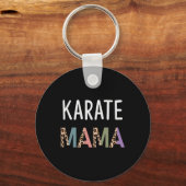 Karate Mama Martial Art Vrouwen Gift - Grappig Kar Sleutelhanger (Voorkant)
