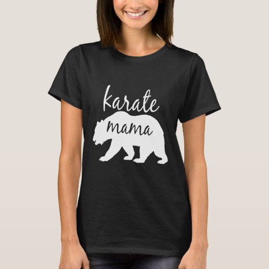Karate Mama T Shirt Perfect Gift voor Mama Vrouwen (Voorkant)