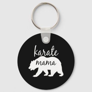 Karate Mama T Shirt Perfect Gift voor Mama Vrouwen Sleutelhanger