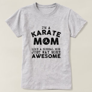 Karate mama (zwart) t-shirt