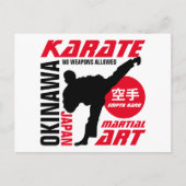 Karate Man Briefkaart (Voorkant)
