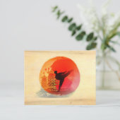 karate man Briefkaart (Staand voorkant)