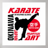 Karate Man Poster (Voorkant)