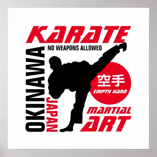 Karate Man Poster (Voorkant)