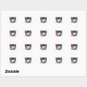 Karate Man Rocks T-shirt Ronde Sticker (Vel)