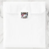Karate Man Rocks T-shirt Ronde Sticker (Tas)