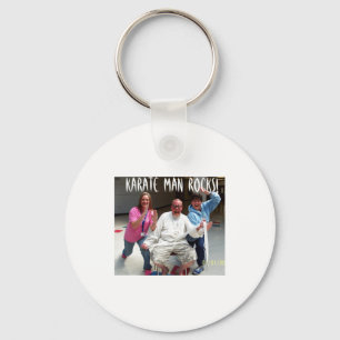 Karate Man Rocks T Shirt  Sleutelhanger