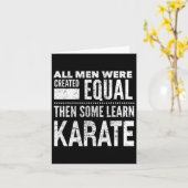 Karate Mannen Martial Arts Sensei Funny Statement Kaart (Gele Bloem)