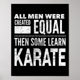 Karate Mannen Martial Arts Sensei Funny Statement  Poster