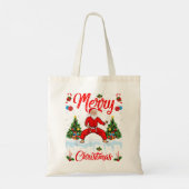 Karate Martial Art Lover Xmas Santa Play Karate Tote Bag (Achterkant)
