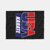 Karate Martial Arts 2021 USA Team Fleece Deken (Voorkant (Horizontaal))