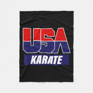 Karate Martial Arts 2021 USA Team Fleece Deken