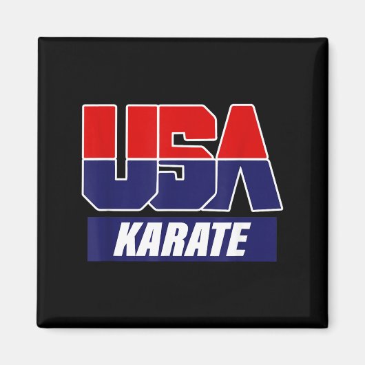 Karate Martial Arts 2021 USA Team Magneet (Voorkant)