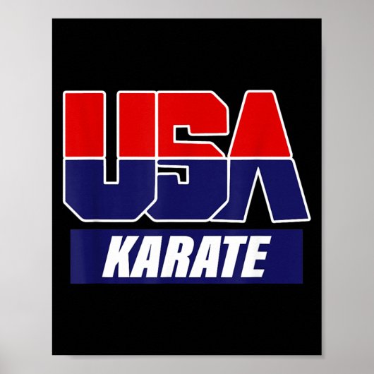 Karate Martial Arts 2021 USA Team Poster (Voorkant)
