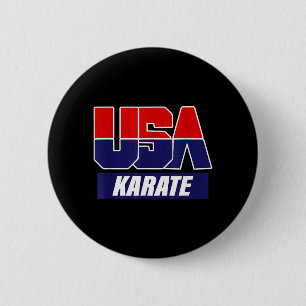 Karate Martial Arts 2021 USA Team Ronde Button 5,7 Cm